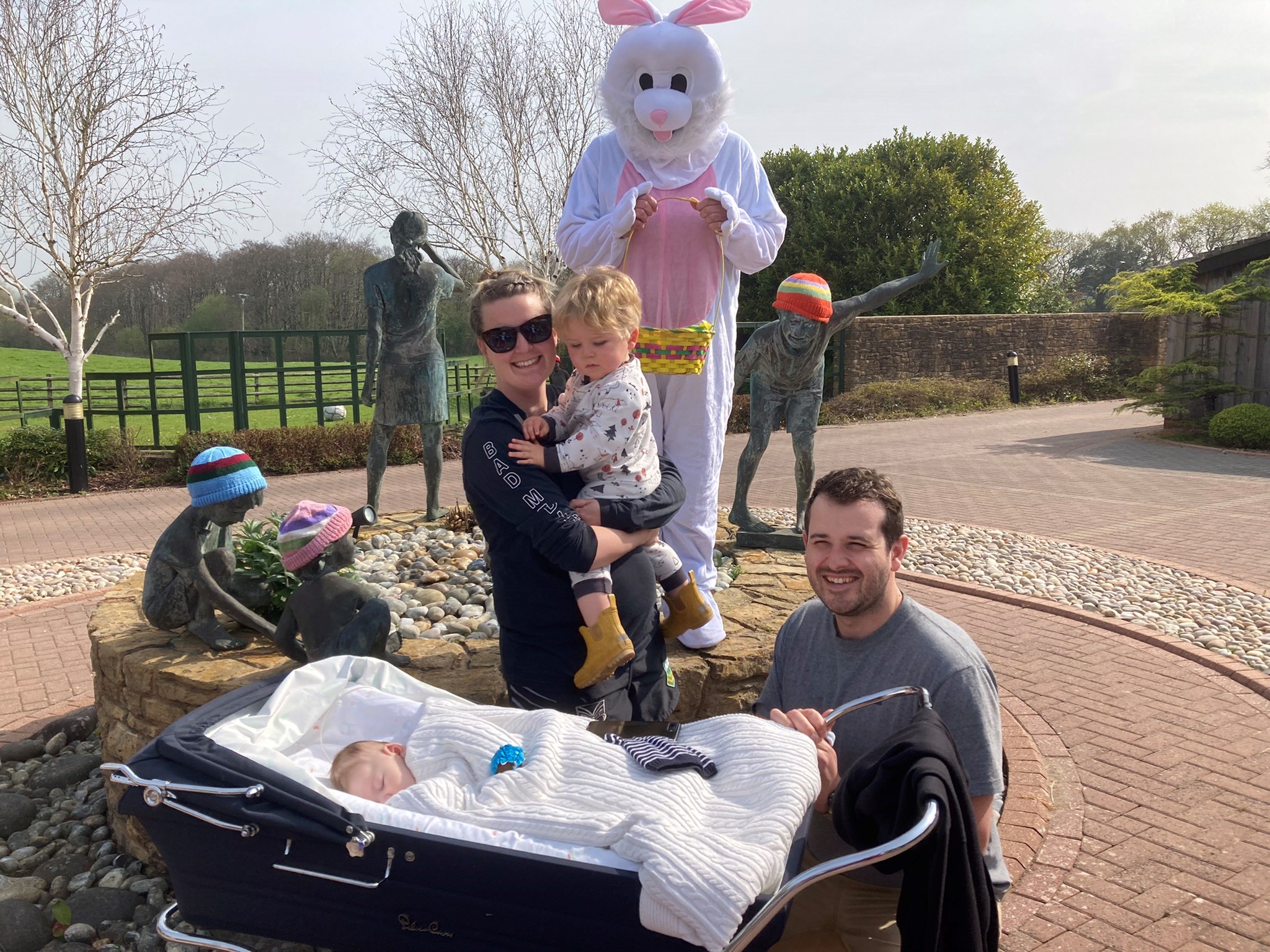 Family at Little Bridge House